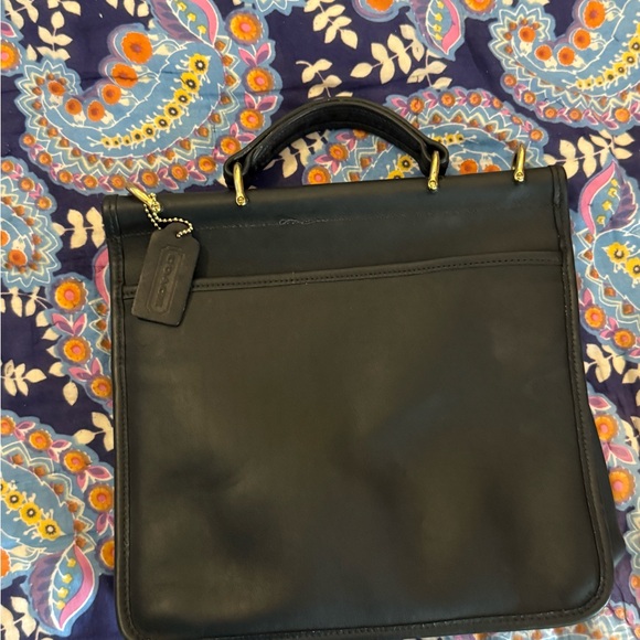 Coach Black Leather Satchel - Picture 2 of 15